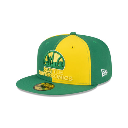 Seattle Supersonics Hardwood Classics 80s Pinwheel 59FIFTY Fitted Hat