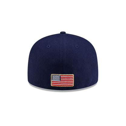 New Era Cap USA Skull Navy 59FIFTY Fitted Hat