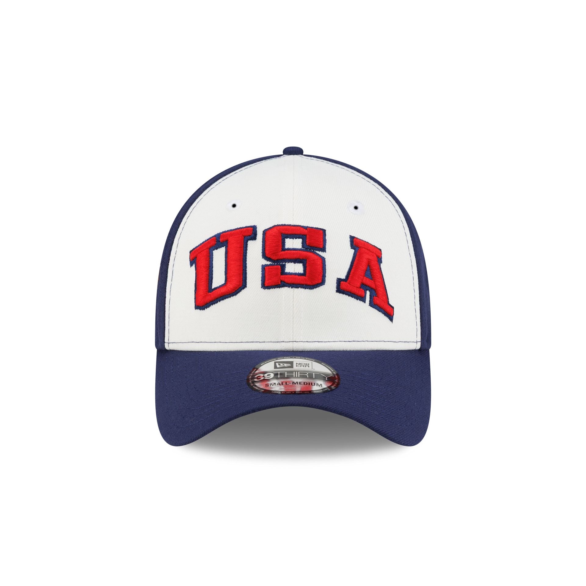 New Era Cap USA Chrome White 39THIRTY Stretch Fit Hat