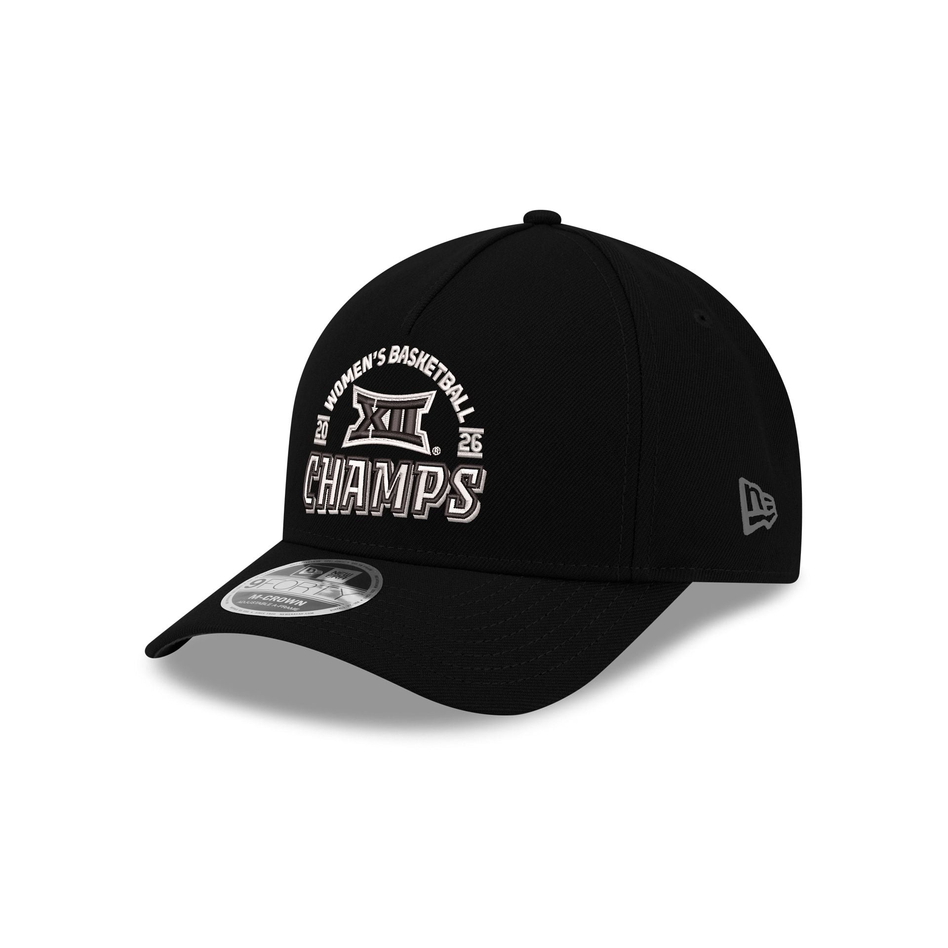 West Virginia Mountaineers 2026 Big 12 Women's Basketball Champions 9FORTY M-Crown A-Frame Snapback Hat