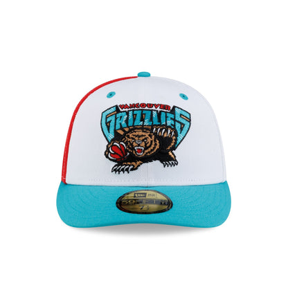 Vancouver Grizzlies Hardwood Classics 90s White 59FIFTY Fitted Hat