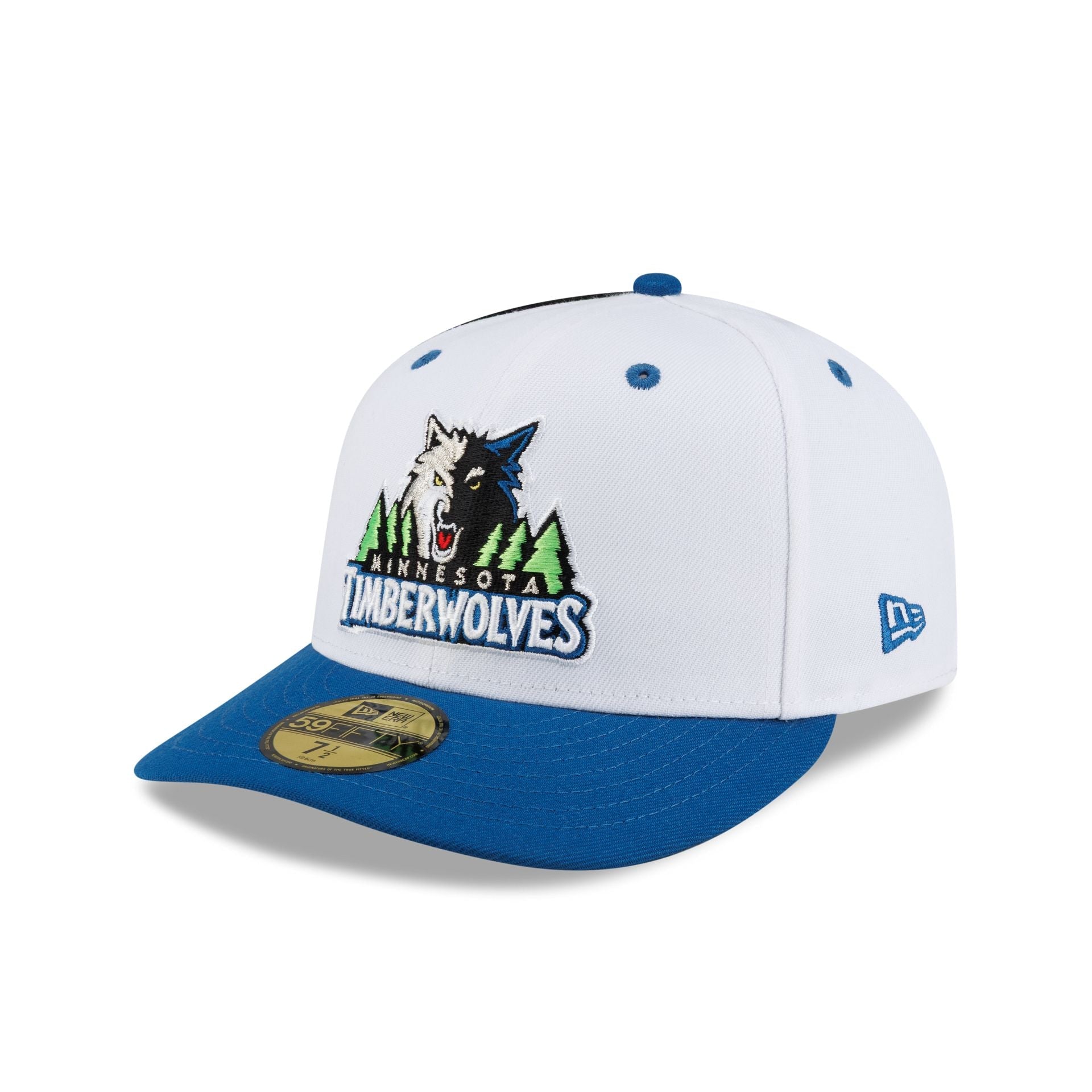 Minnesota Timberwolves Hardwood Classics 90s White 59FIFTY Fitted Hat
