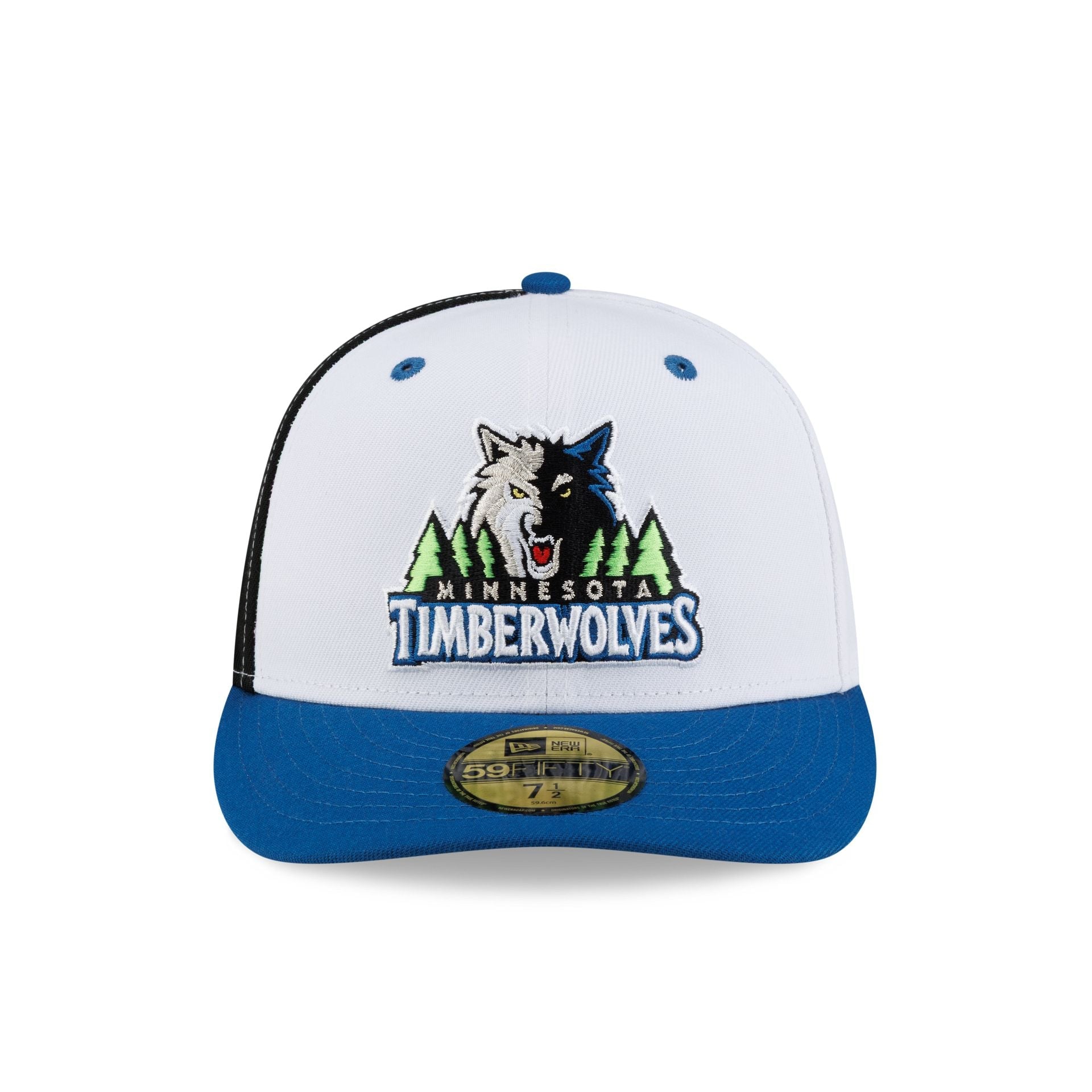 Minnesota Timberwolves Hardwood Classics 90s White 59FIFTY Fitted Hat