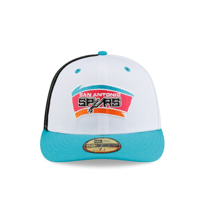 San Antonio Spurs Hardwood Classics 90s White 59FIFTY Fitted Hat