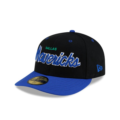 Dallas Mavericks Hardwood Classics 90s Script 59FIFTY Fitted Hat
