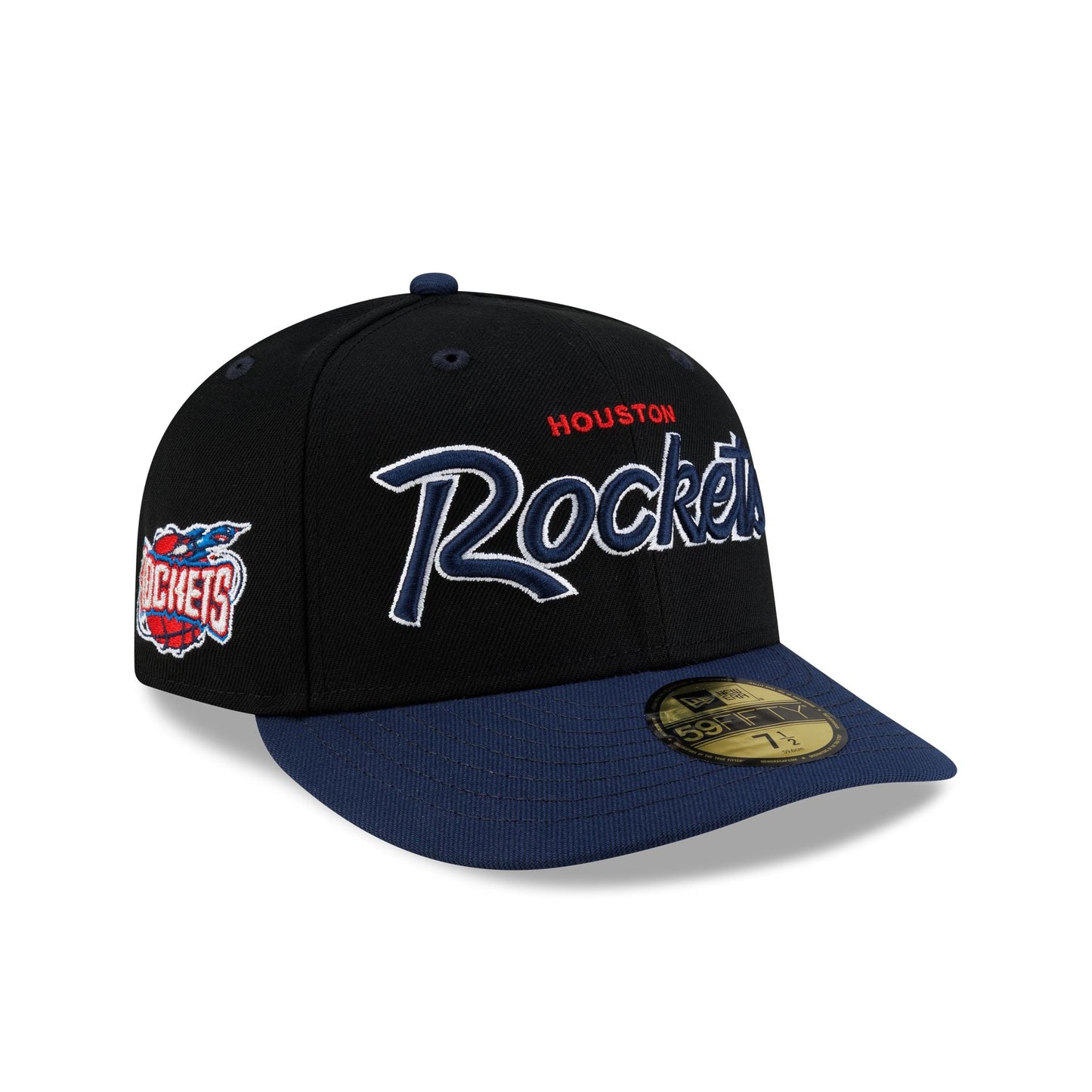 Houston Rockets Hardwood Classics 90s Script 59FIFTY Fitted Hat