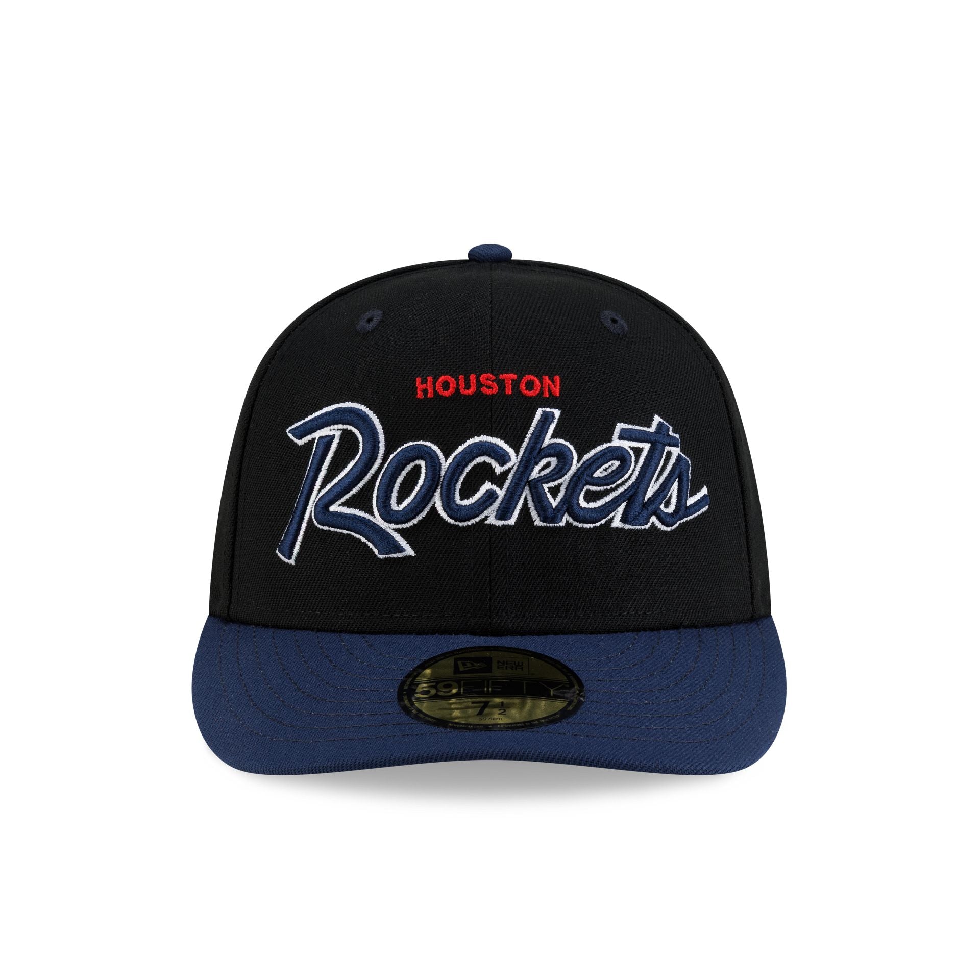 Houston Rockets Hardwood Classics 90s Script 59FIFTY Fitted Hat