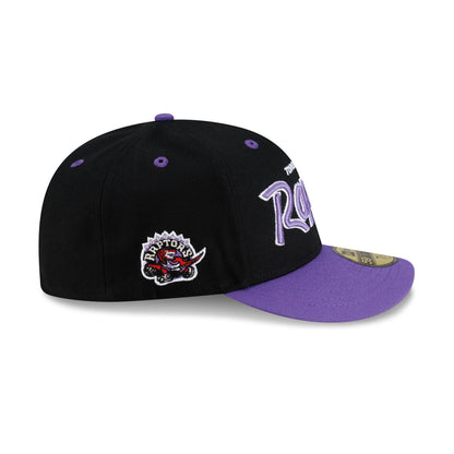 Toronto Raptors Hardwood Classics 90s Script 59FIFTY Fitted Hat