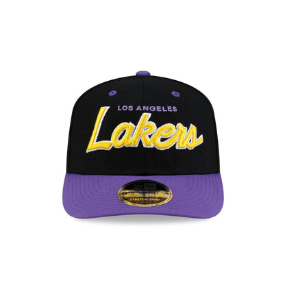 Los Angeles Lakers Hardwood Classics 90s Script 9SEVENTY Stretch-Snap Hat