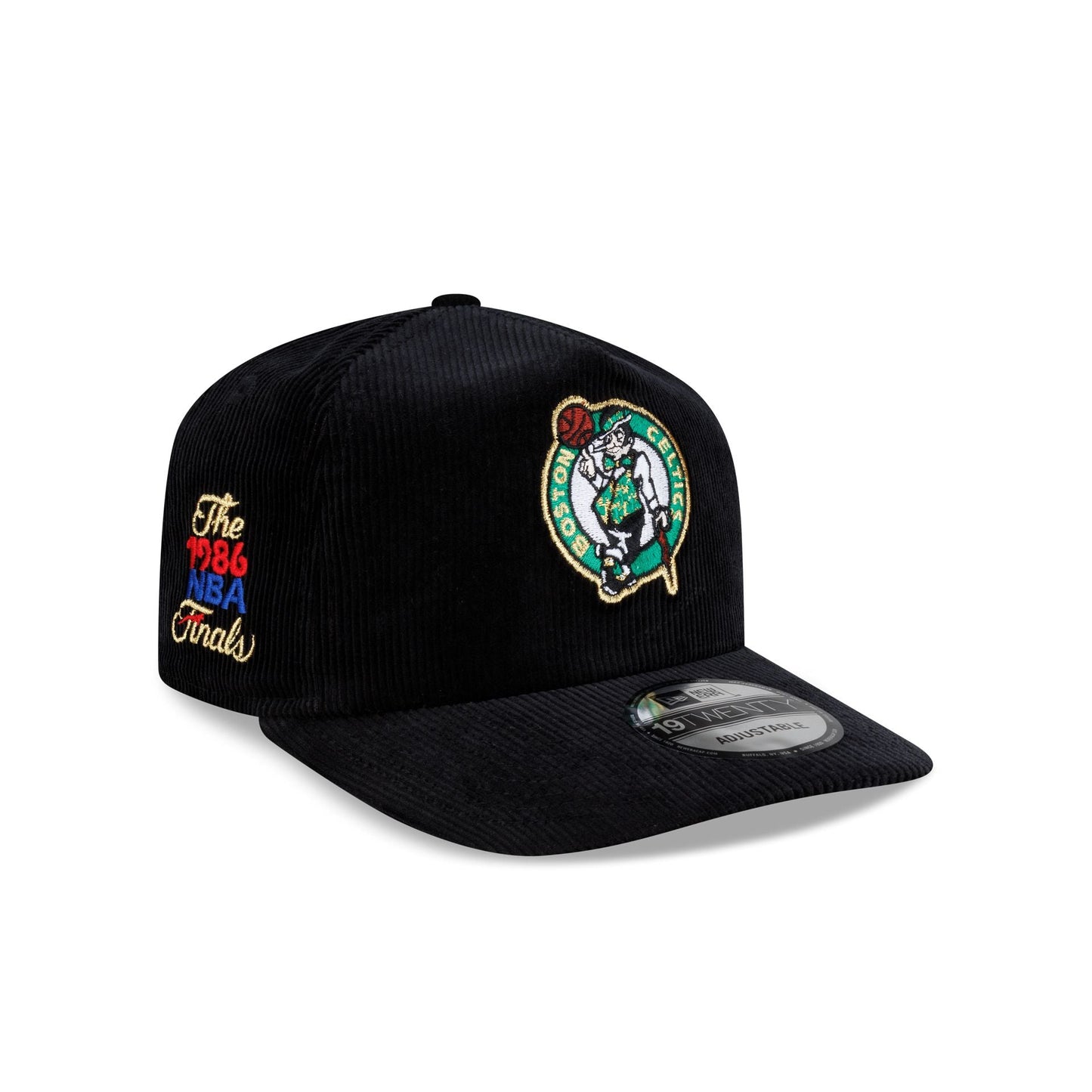 Boston Celtics 1986 Finals Black & Gold Corduroy 19TWENTY Adjustable Hat