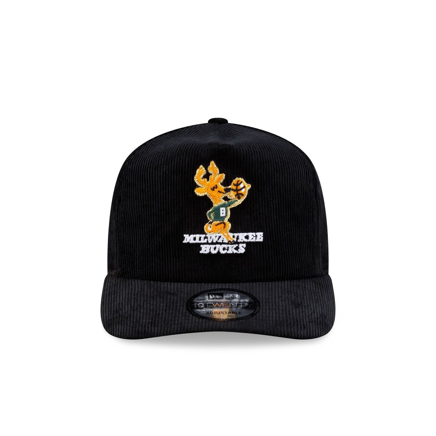 Milwaukee Bucks 1971 Finals Black & Gold Corduroy 19TWENTY Adjustable Hat