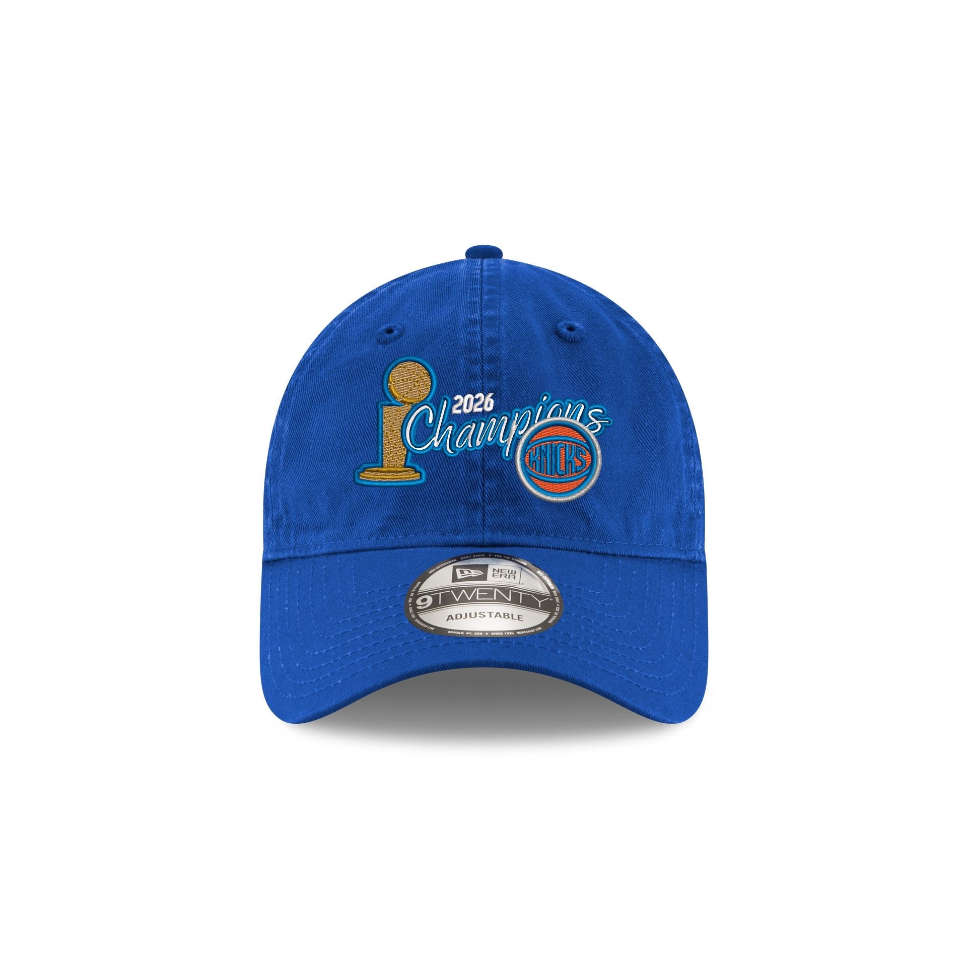 New York Knicks 2026 Champions Script 9TWENTY Adjustable Hat