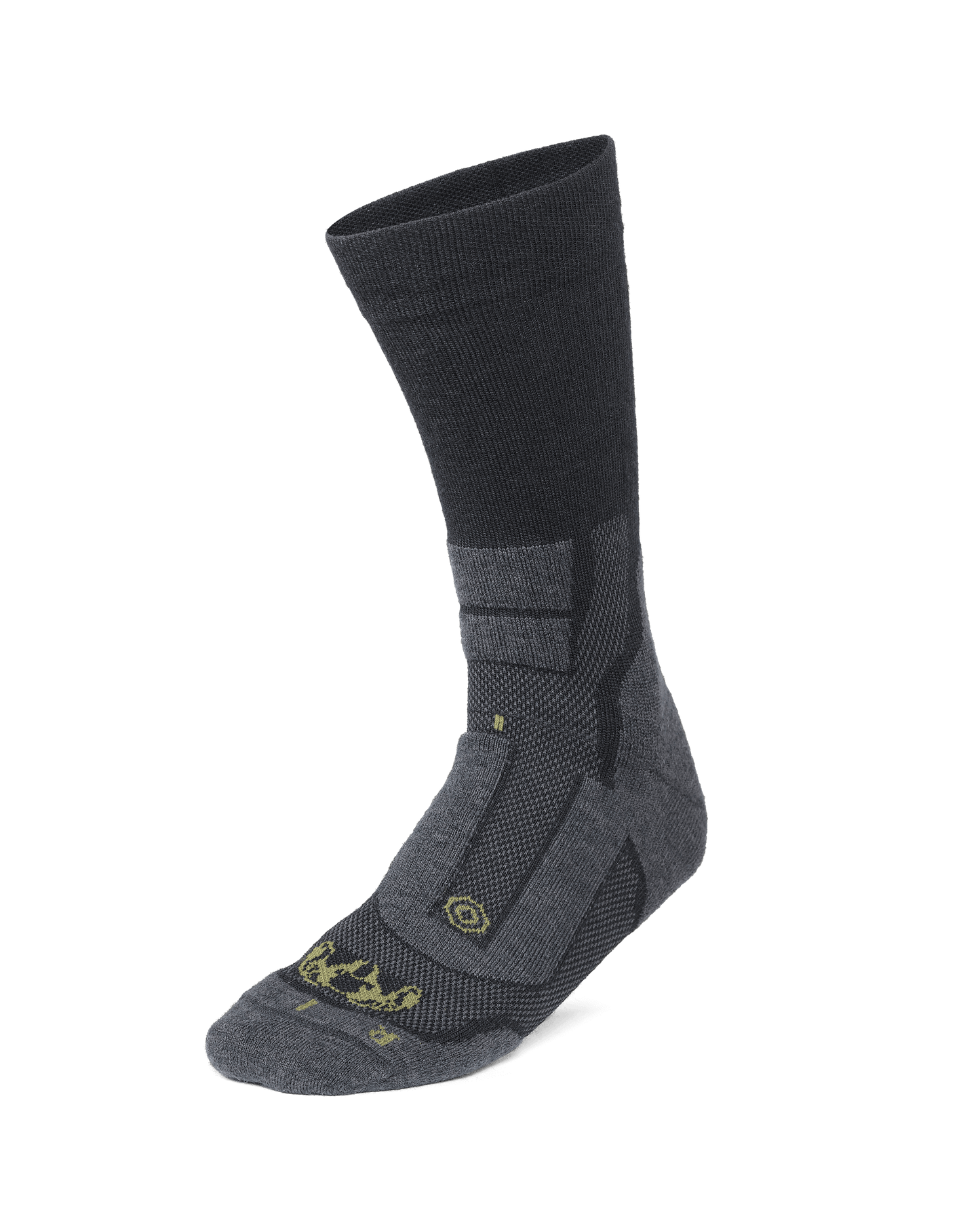 StrongWool Hybrid Crew Sock 4-Pair Pack | Grey Green