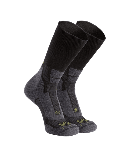StrongWool Hybrid Crew Sock 2-Pair Pack | Grey Green