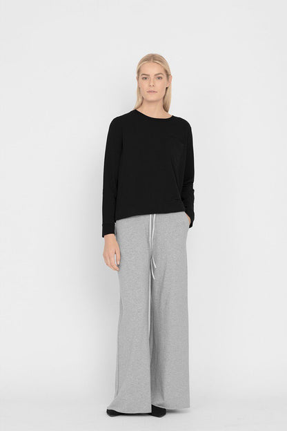 French Terry Pleat-Back Sweatshirt