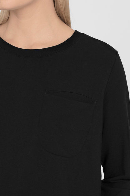 French Terry Pleat-Back Sweatshirt