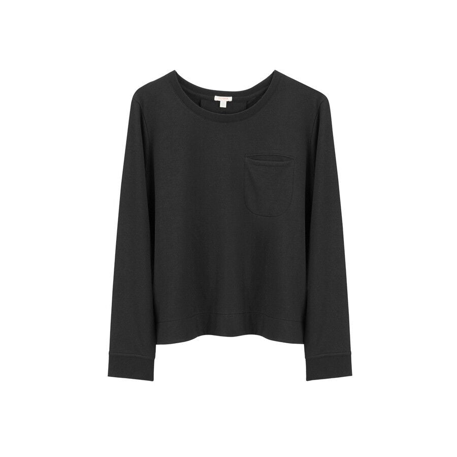 French Terry Pleat-Back Sweatshirt