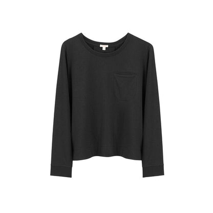 French Terry Pleat-Back Sweatshirt
