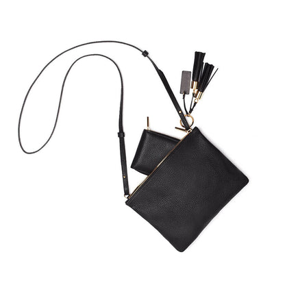 Leather Tassel Keychain