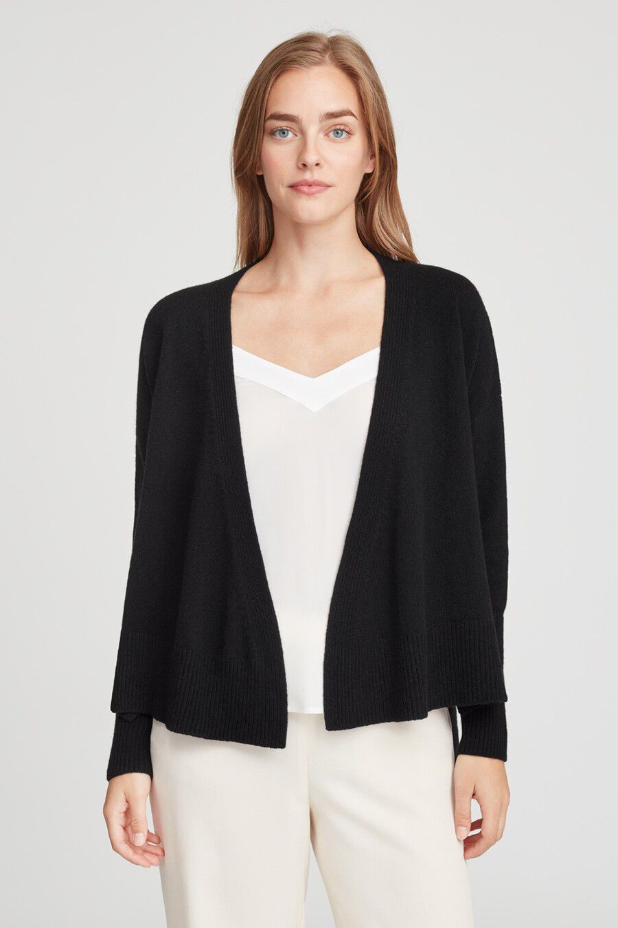 Recycled Cashmere Soft Wrap Sweater