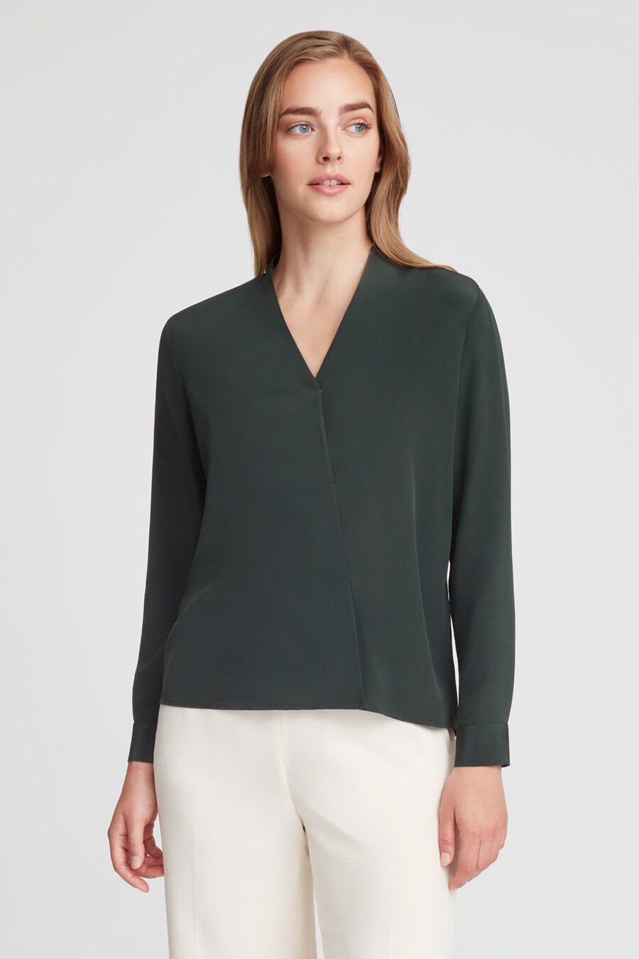 Silk Wrap Blouse