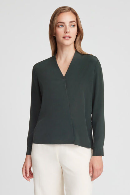 Silk Wrap Blouse