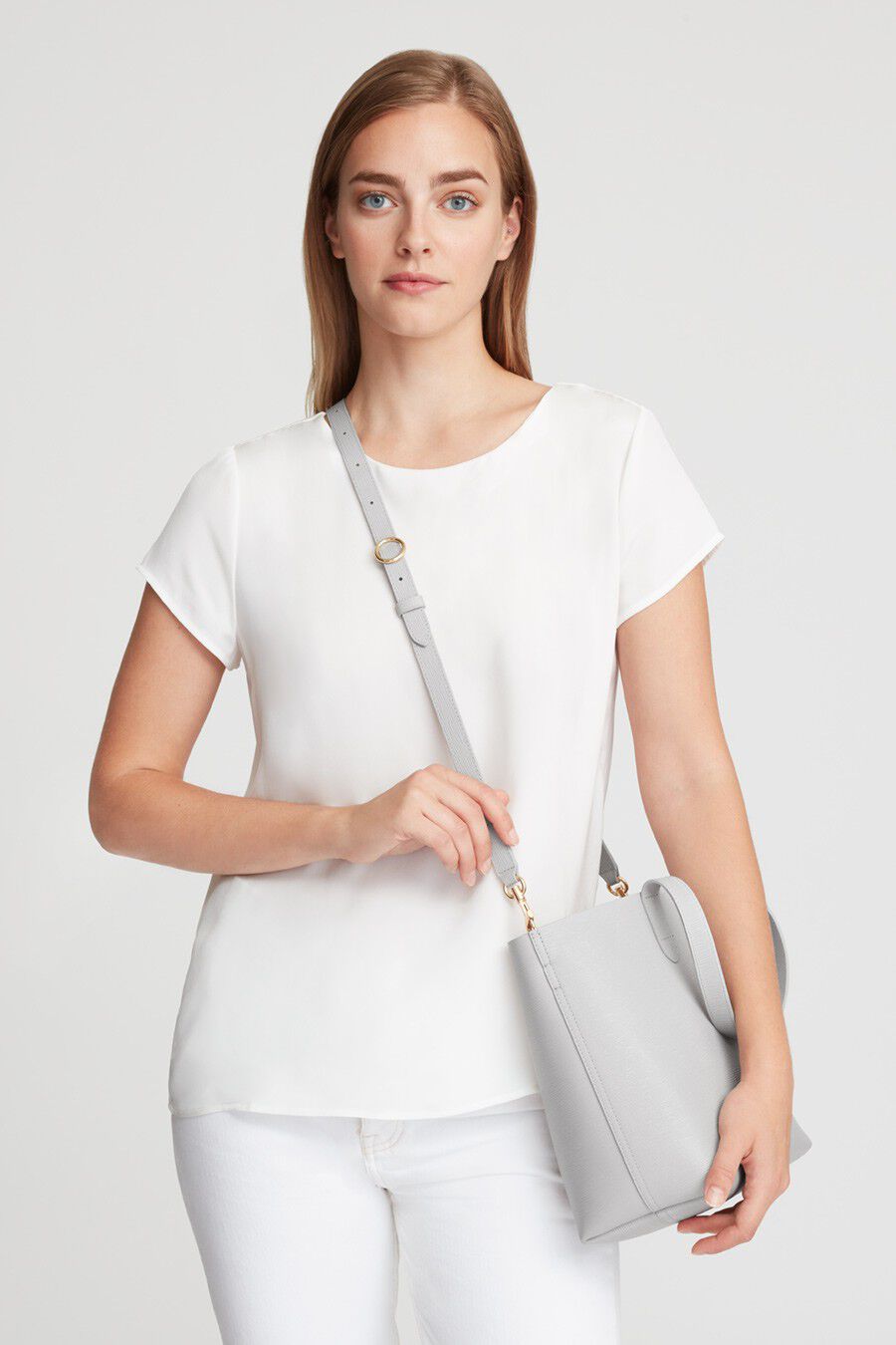 Small Structured Leather Tote