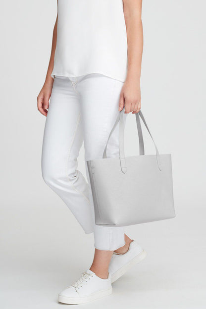 Small Structured Leather Tote
