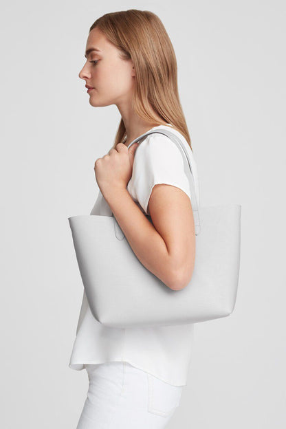 Small Structured Leather Tote