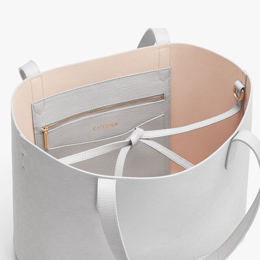 Small Structured Leather Tote