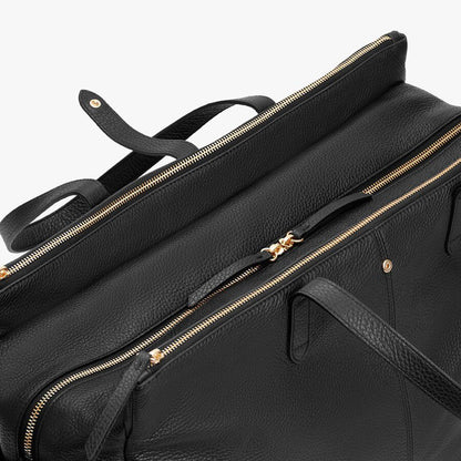 Leather Triple Zipper Weekender