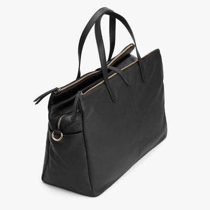 Leather Triple Zipper Weekender