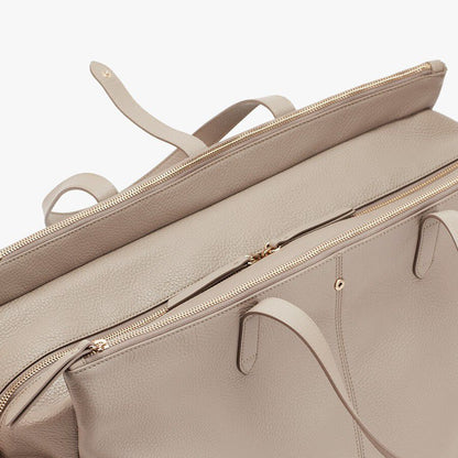 Leather Triple Zipper Weekender
