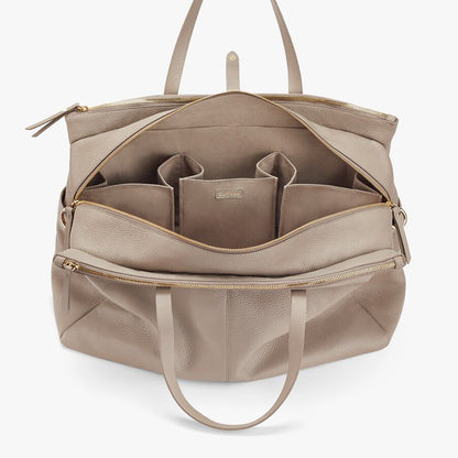 Leather Triple Zipper Weekender