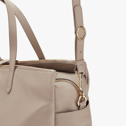 Leather Triple Zipper Weekender