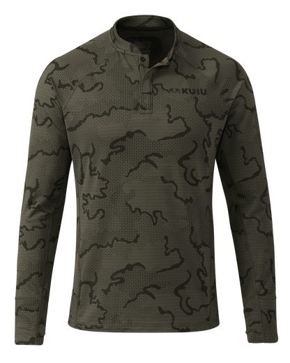 Ridgepoint Fleece Henley | Ash Tonal