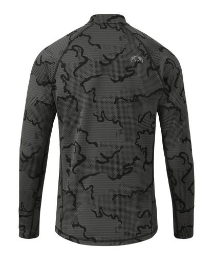 Ridgepoint Fleece Henley | Black Tonal