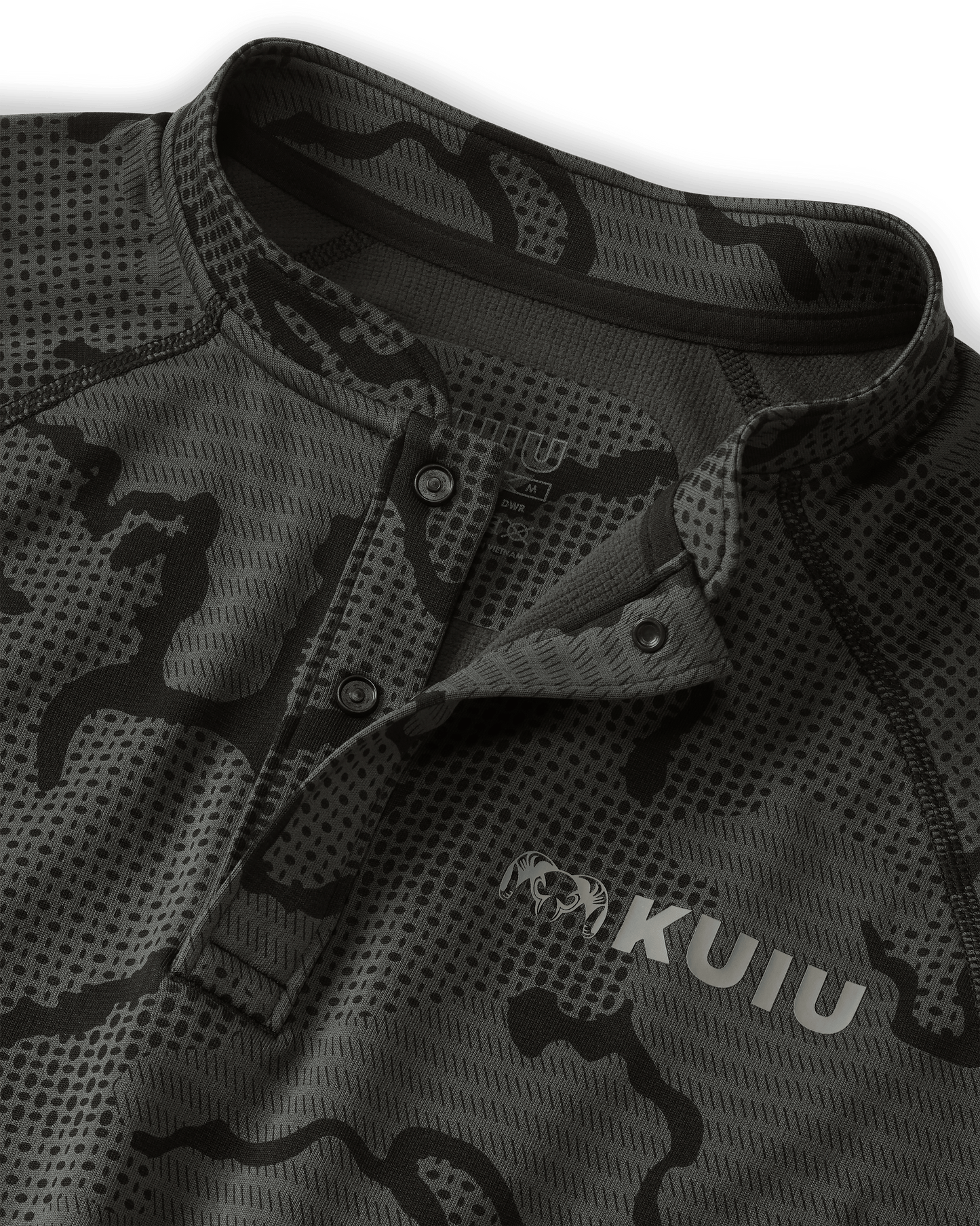 Ridgepoint Fleece Henley | Black Tonal