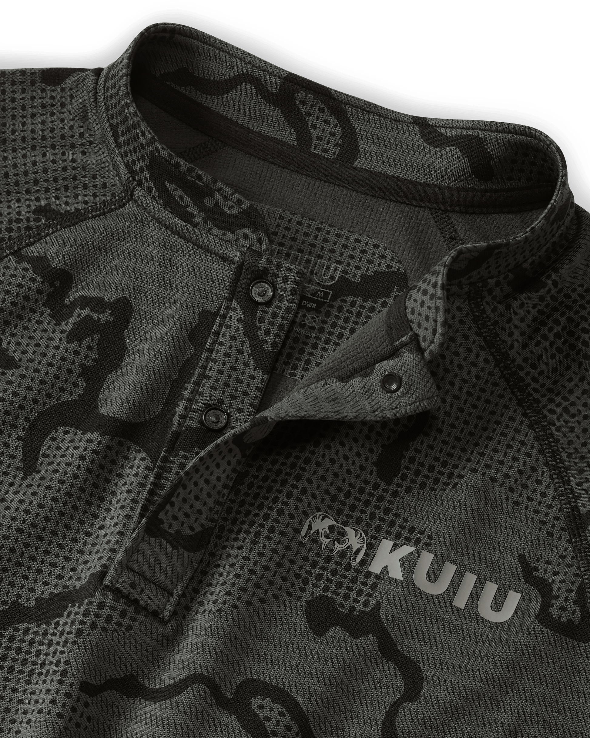 Ridgepoint Fleece Henley | Black Tonal