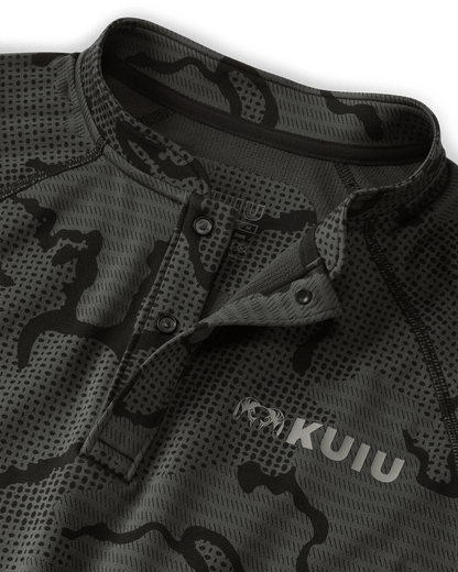 Ridgepoint Fleece Henley | Black Tonal