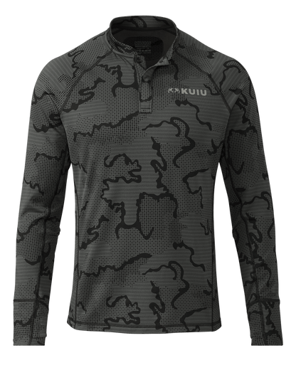 Ridgepoint Fleece Henley | Black Tonal