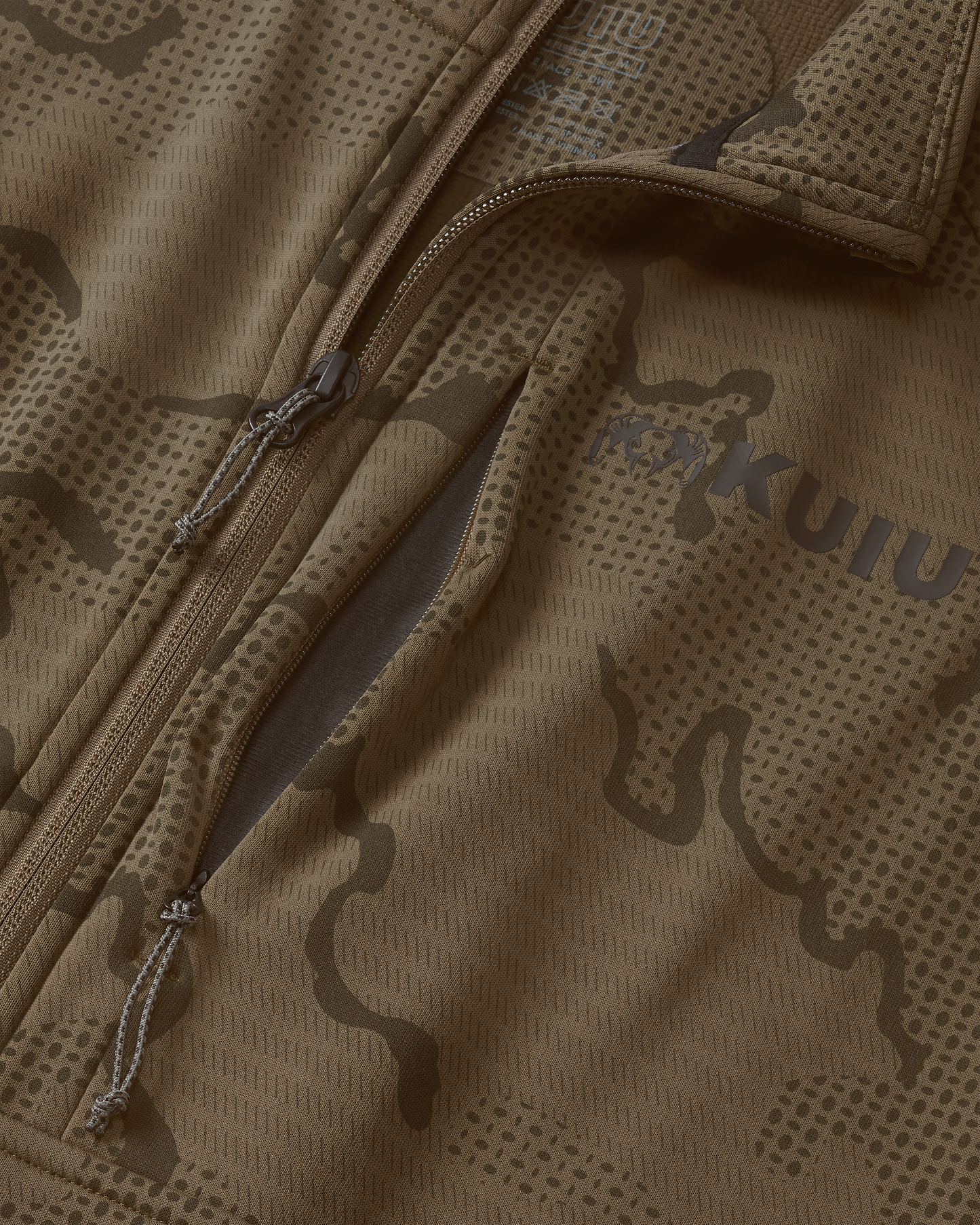 Ridgepoint Fleece Zip-T | Coyote Brown Tonal