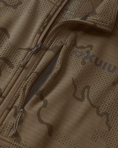 Ridgepoint Fleece Zip-T | Coyote Brown Tonal