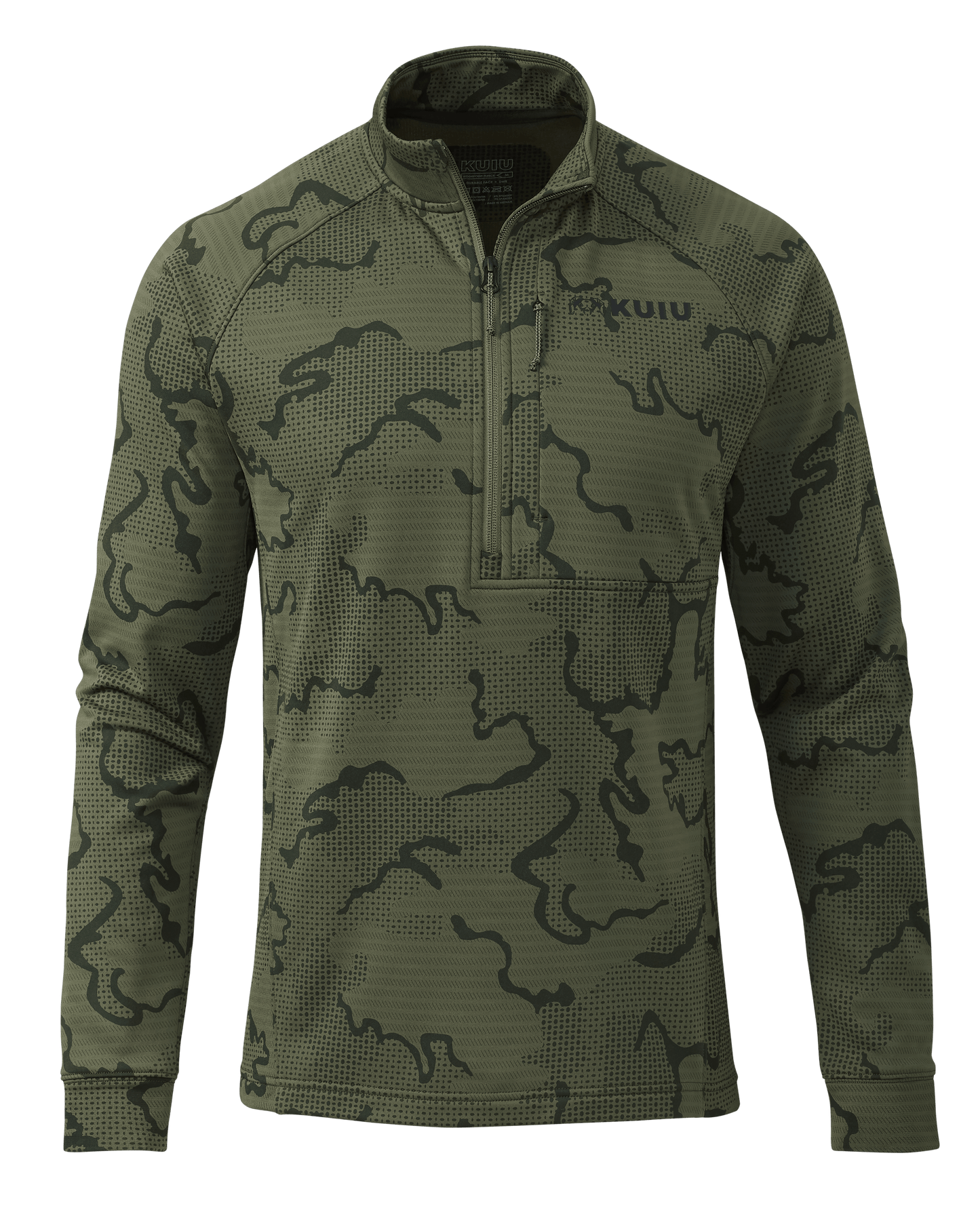 Ridgepoint Fleece Zip-T | Olive Tonal