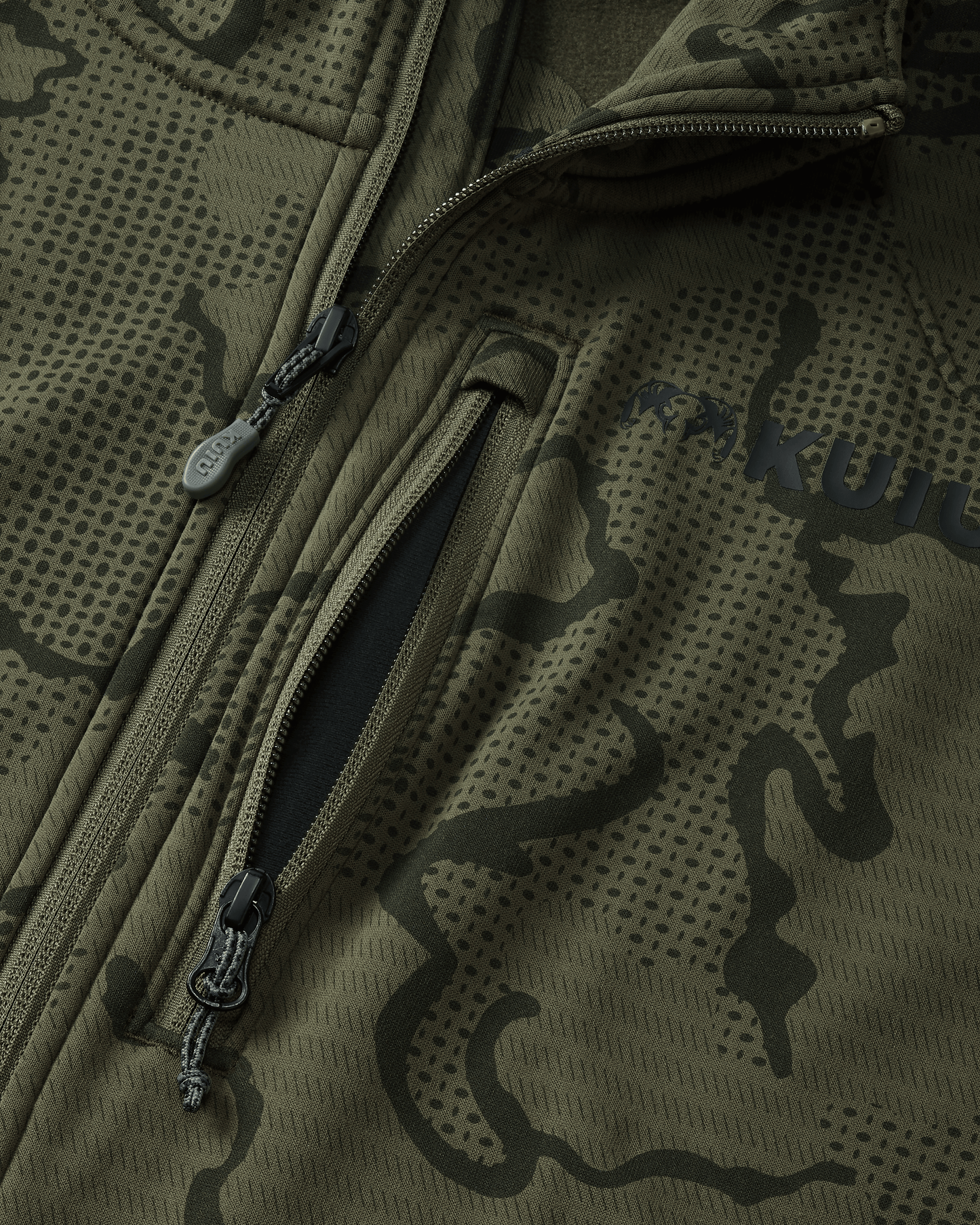 Ridgepoint Fleece Hoodie | Olive Tonal