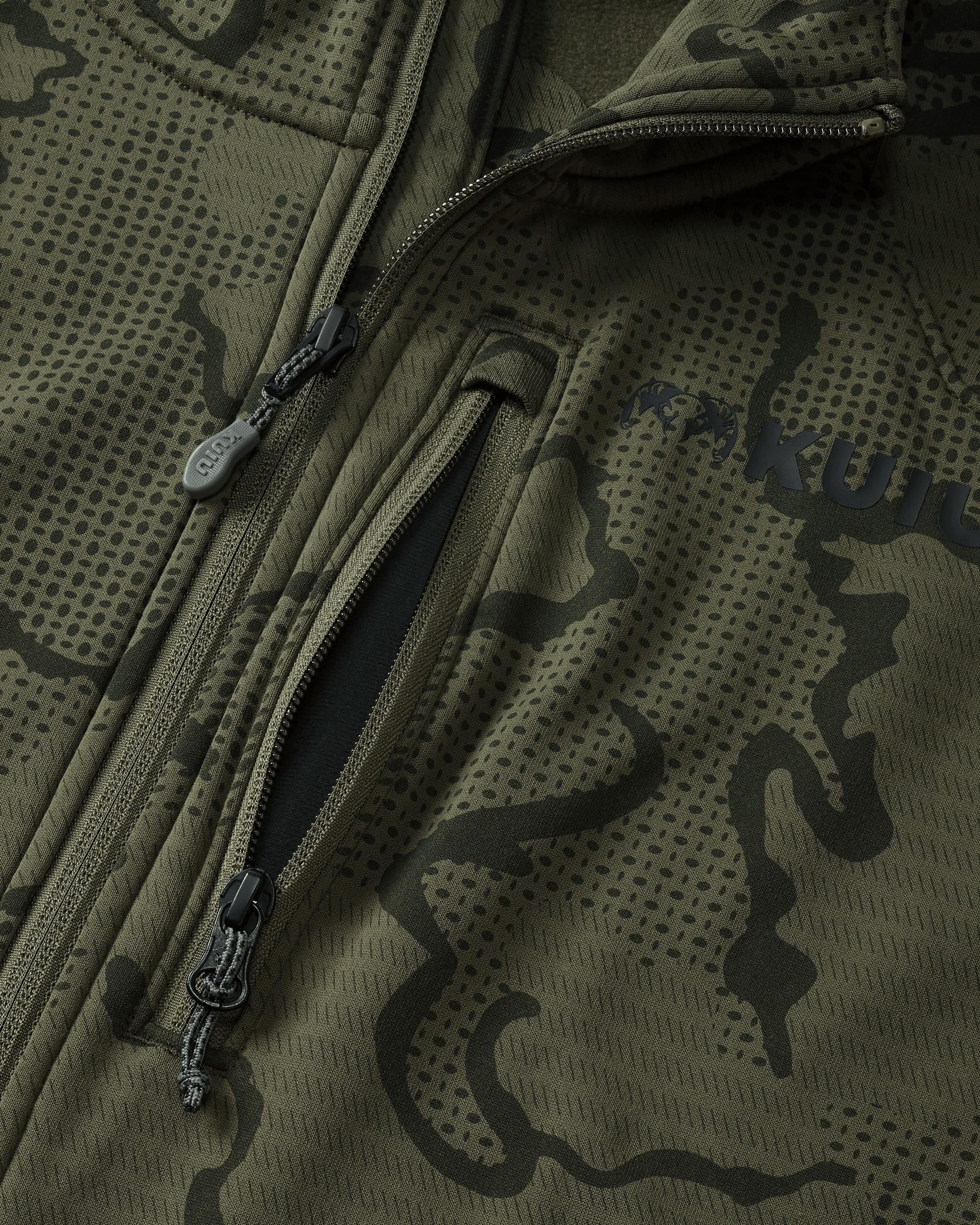 Ridgepoint Fleece Hoodie | Olive Tonal