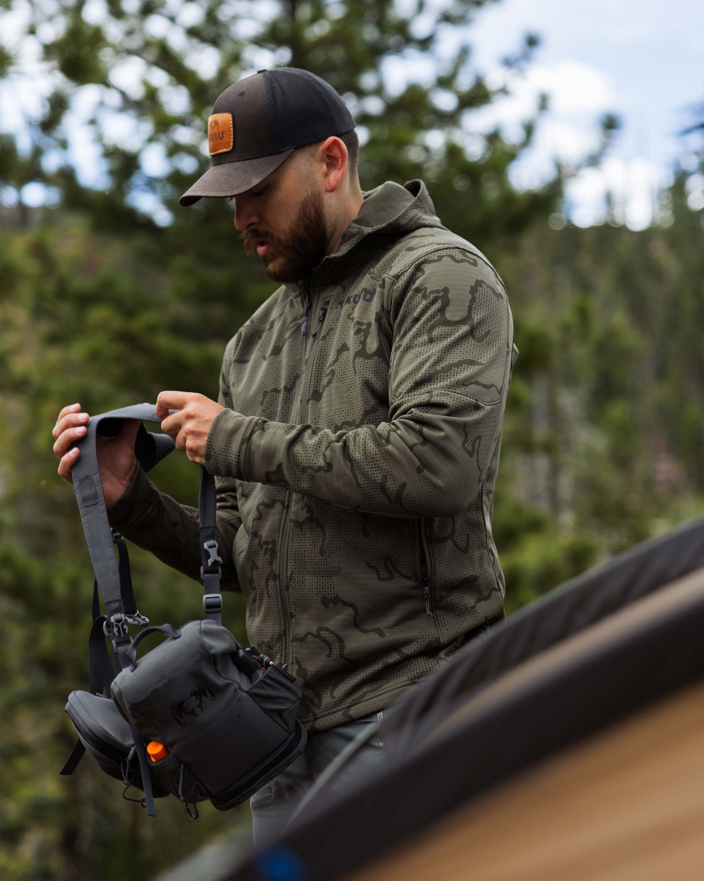 Ridgepoint Fleece Hoodie | Olive Tonal