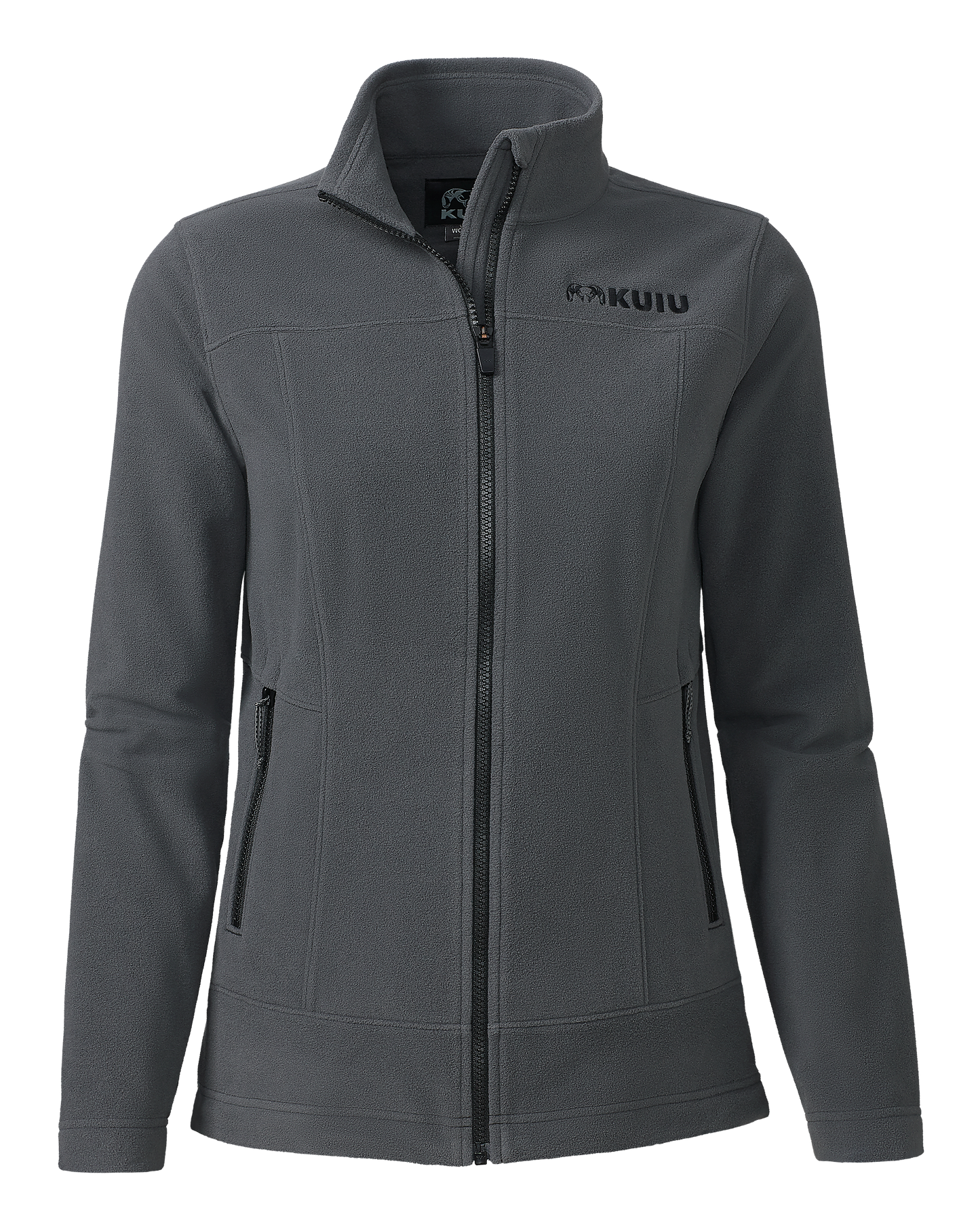 Women's Border Fleece Full Zip | Gunmetal
