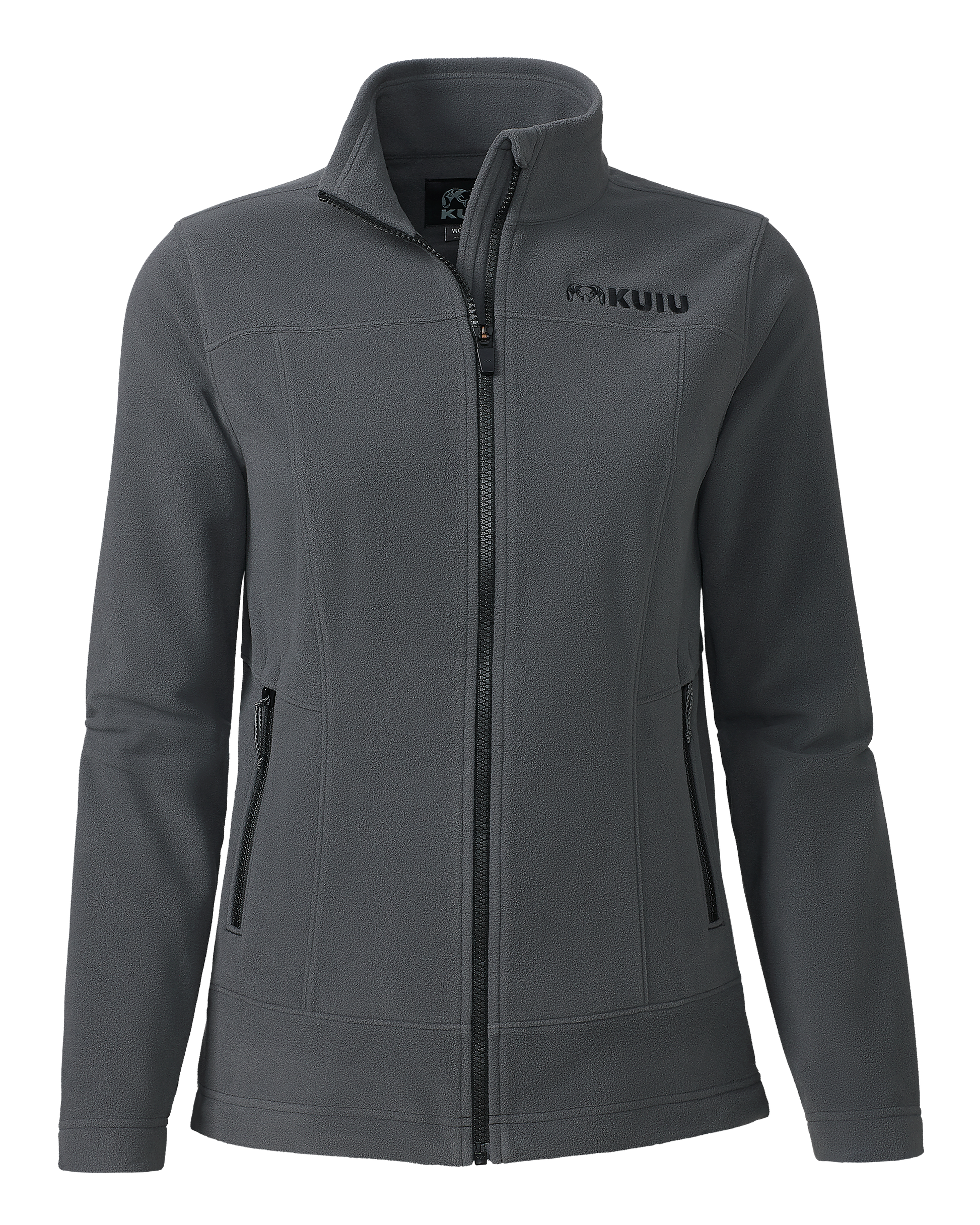 Women's Border Fleece Full Zip | Gunmetal