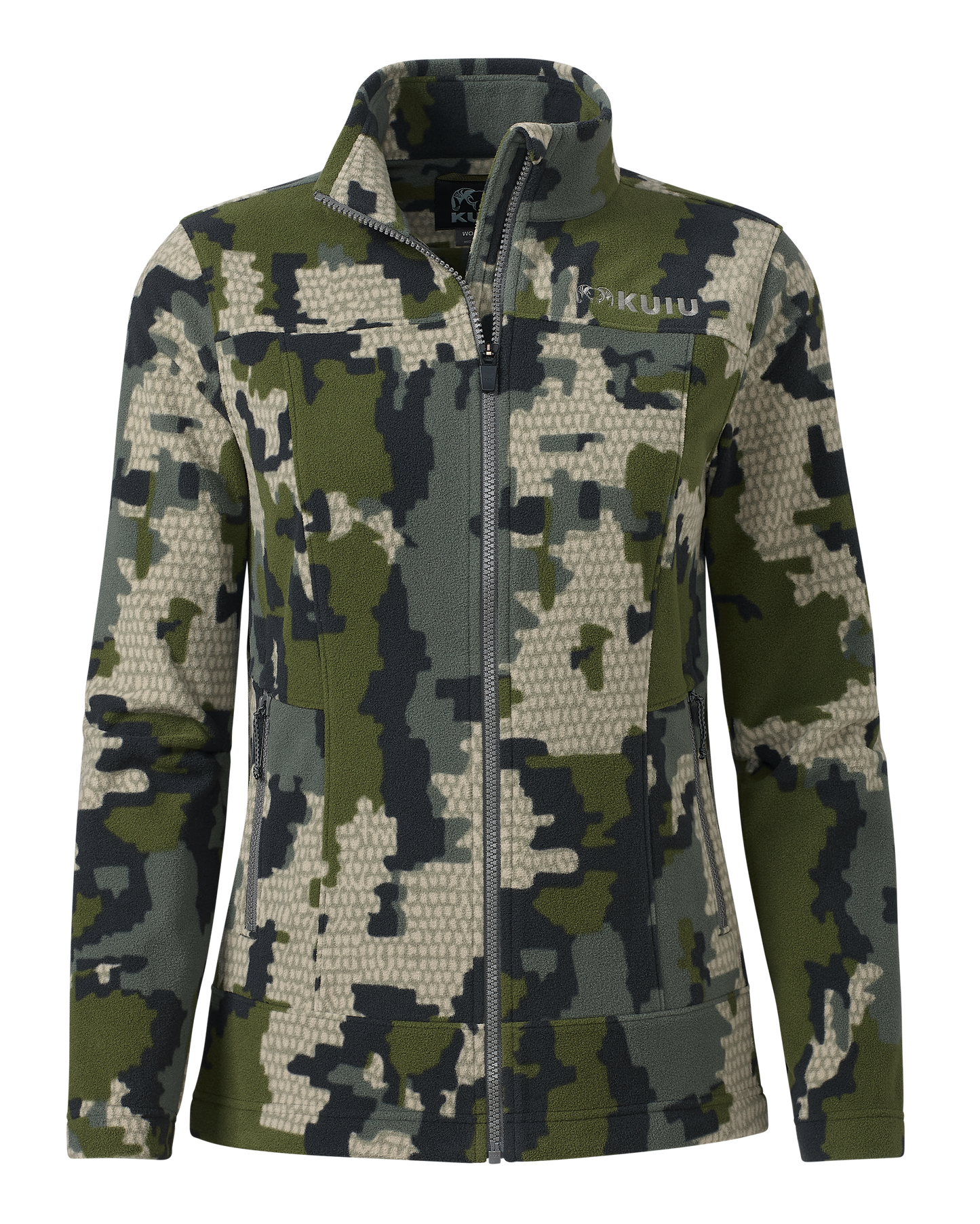 Women's Border Fleece Full Zip | Verde